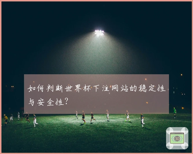 如何判断世界杯下注网站的稳定性与安全性？